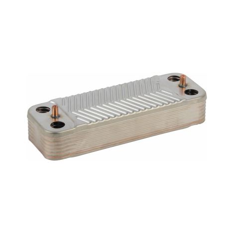 Diff – Échangeur thermique 14 plaques – Compatible chaudières murales gaz – Joints toriques inclus – Rendement équivalent pièce d'origine