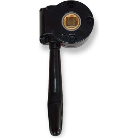 TENDAGGIMANIA Argano per Tende da Sole - Colore Bianco, Grigio, Marrone, Avorio - Rapporto 1:11- Colore Nero