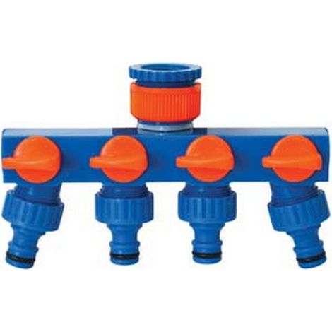 2PZ PRESA RUBINETTO 4 USCITE - cm.17,5x6,5x10,5 - peso gr.155