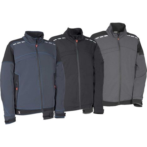 Giacca da lavoro Cofra Javre Shellwear - 48 (EU) - Antracite (1/4)