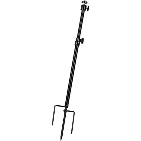 Support de caméra de chasse en acier inoxydable, réglable à 360°, filetage universel 1/4"-20 (6 mm), pour lumières de pêche nocturne, panneaux solaires, caméras de surveillance (1, noir 1) (1/5)