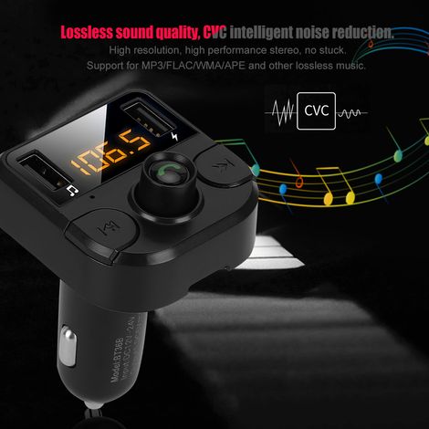 Lecteur MP3 Voiture Bluetooth avec Double Port USB, Appels Mains Libres et Son Haute Définition pour Autoradio