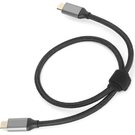 Câble USB-C Double Extrémité 100W PD 3.1 5A pour Charge Rapide 0.5m (1/5)