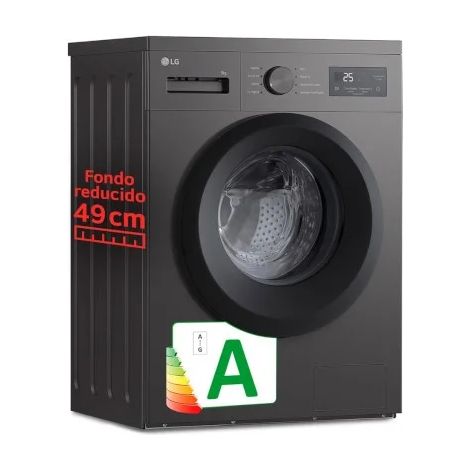 LG F4A1009NDK lavadora carga frontal negra 9 kg 1400 rpm