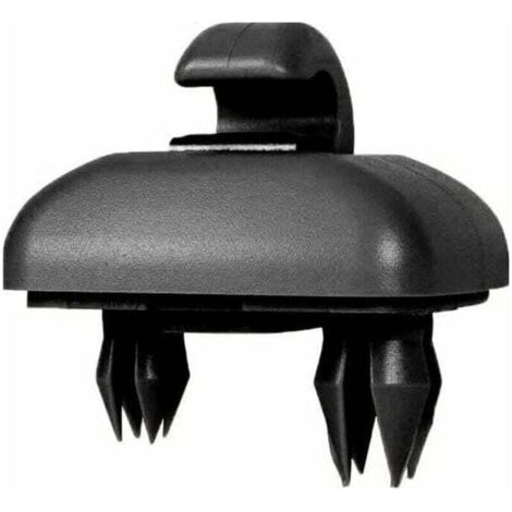 Stück Auto-Sonnenblenden-Haken-Clips, kompatibel mit Audi A1 A3 A4 A5 Q3 Q5 (8E0 857 562) A7 B6 B7 B8 S4 S5, Schwarz