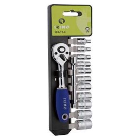 Set chiavi cricchetto irimo 13 pezzi acciaio cromato 26 cm