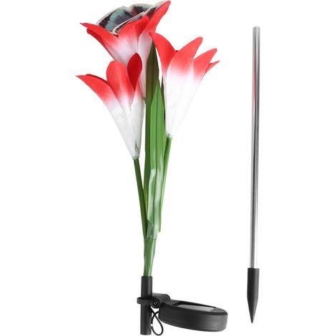 Lampe Solaire Led Jardin - Éclairage Rgb Ajustable - Pour Extérieur Parc Cour - Lot De 1 (1/5)
