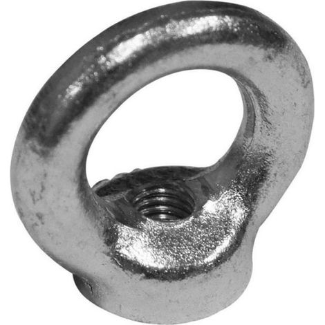 Anneau De Levage Femelle - Acier Zingué - Diamètre 6 Mm - Tirage 45° - 1 Pièce