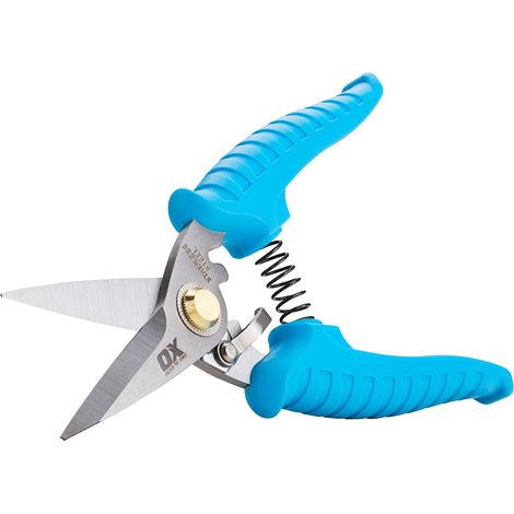Ox Pro Snips Straight Cut Stainless Steel 185mm 7 Inch Comfort Grip OX-P233001