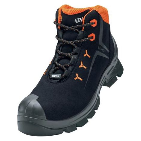 uvex 2 MACSOLE® 6529244 antistatique (ESD) Chaussures montantes de sécurité S3 Pointure (EU): 44 noir, rouge 1 paire(s) (1/4)