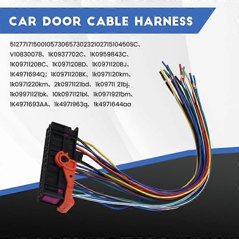 Faisceau de câblage de porte gauche et droite pour voiture, connecteur 1K0937702C pour Fabia, Superb et Golf (1/3)