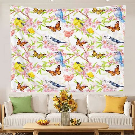 Tapisserie amusante - Décoration murale humoristique pour salon ou chambre 100x75cm (1/5)