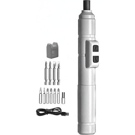 CCYKXA Multifunctional electric screwdriver tool kit with metal bits, 250 rpm speed, designed for mobile phones and household appliances.