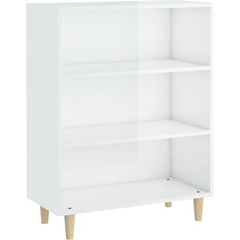 Maison Exclusive - Credenza 69,5x32,5x90 cm Bianco Lucido in Legno Multistrato