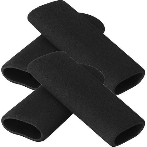 Lot de 4 manchons antidérapants pour guidon de moto en mousse-12X3.1X3.1CM-Black
