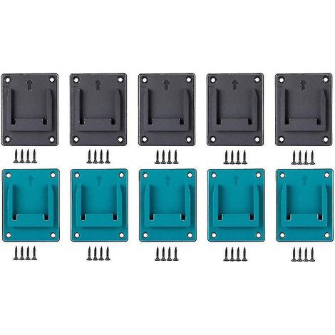 Lot de 10 supports de rangement muraux compatibles avec les batteries Makita 18 V - En stock (1/5)