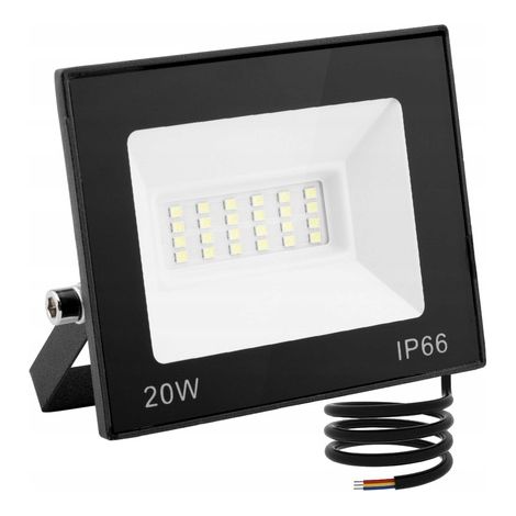 Réflecteur pour lampe LED, projecteur de jardin extérieur, puissant 20 W (1/5)