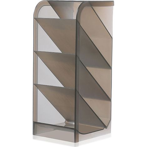 Support Pour Crayons - Organiseur De Bureau Avec 4 Compartiments - En Plastique PP Blanc - Pour Stylos Crayons Et Accessoires De Bureau - 1 Pièce