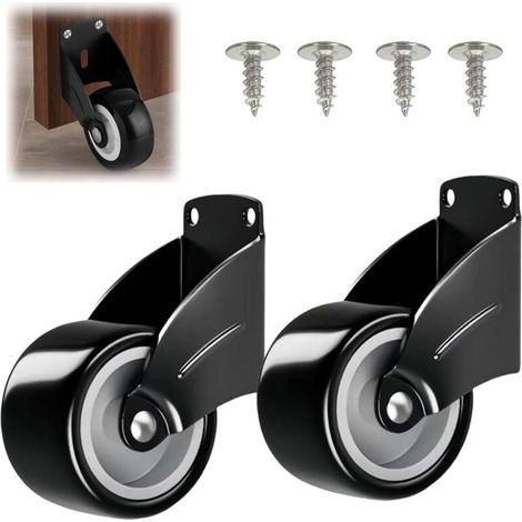 Lot de 2 roulettes de portail, roue stabilisatrice réglable, antidérapante, robuste, pour portails lourds, portails de jardin et portails en bois (1/4)
