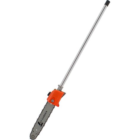 Gt Garden – Élagueuse multifonction 4 en 1 – Outil sur perche pour coupe précise – Guide tronçonneuse 30 cm – Compatible débroussailleuses 52 cm3