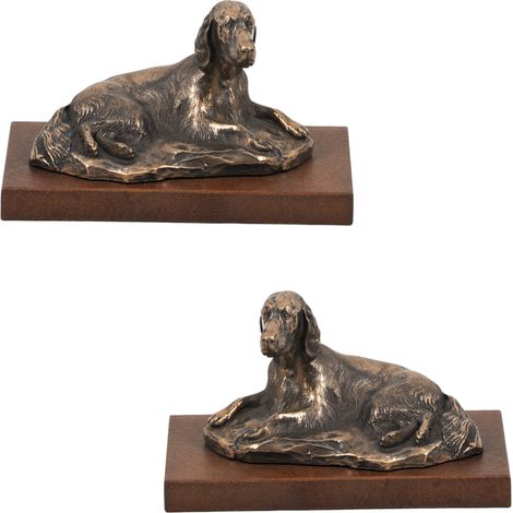 Setter inglés, Laverack - estatuilla de perro, figura de oficina, trofeo para una exposición canina de Art-Dog (1/5)