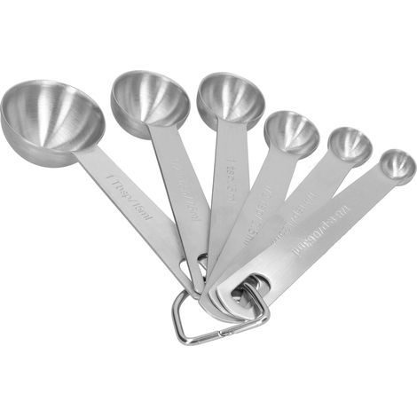 Stainless Steel Measuring Spoon with Scale Seasoning Spoon Set Baking Tool for Home Kitchen6Pcs/Set (1/5)