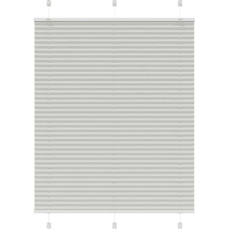 Plissee Hellgrau 105x100 cm Stoffbreite 104,4 cm Polyester