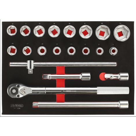 KS Tools - Module de douilles et accessoires 3/4'', 21 pièces - 711.1034