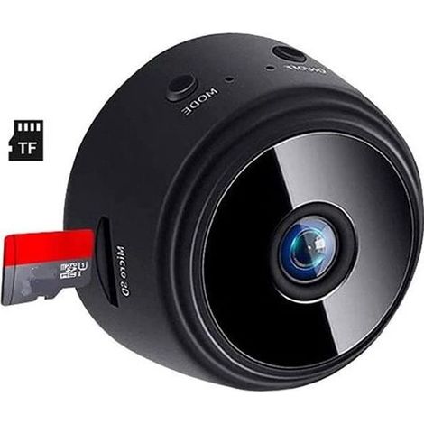 Mini Caméras Espion WiFi - EMEBAY - 720P Full HD - Vision Nocturne - Détection (1/4)