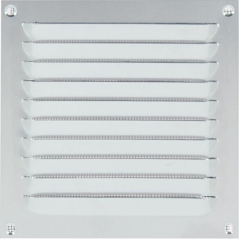 Grille d'aération estampée aluminium avec moustiquaire nylon 300 x 100 mm - RENSON VENTILATION NV