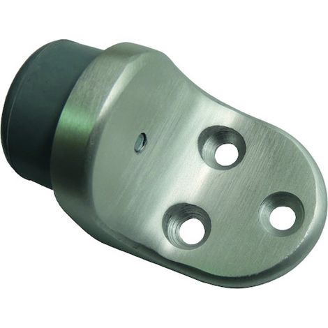Butoir de porte lourde aluminium argent diamètre 37 mm hauteur 47 mm - GEZE