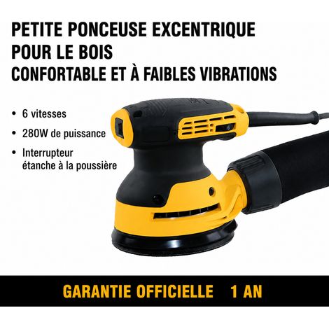 Ponceuse Excentrique 125 mm 280W DWE6423 Ponceuse Orbitale Bois et Meubles 12000 tr/min Broche 14 mm 2 kg – Livraison gratuite (1/4)