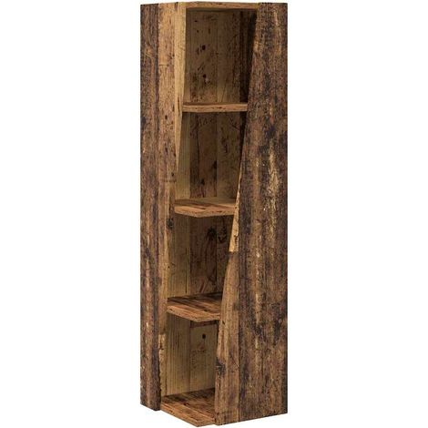 Maison Exclusive - Mobile angolare Legno vecchio 27,5x27x102cm Legno multistrato