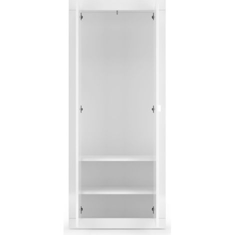 Armadio per ingresso di casa, collezione ISORA, colore bianco lucido laccato