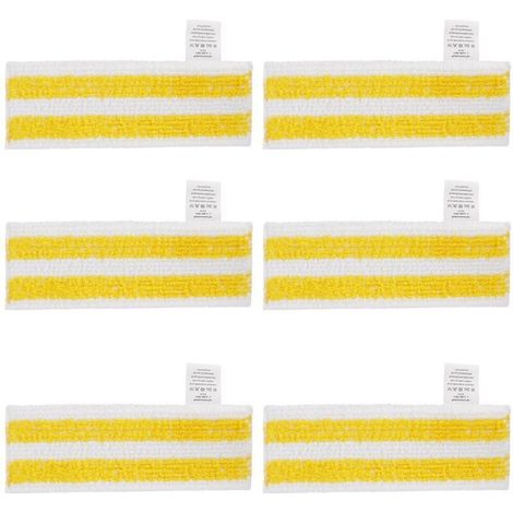 Lot de 6 Lingettes de Rechange en Microfibre Compatible avec Karcher Easyfix SC 1, SC 2, SC 3, SC 4, SC 5 Nettoyeurs Vapeur (1/4)