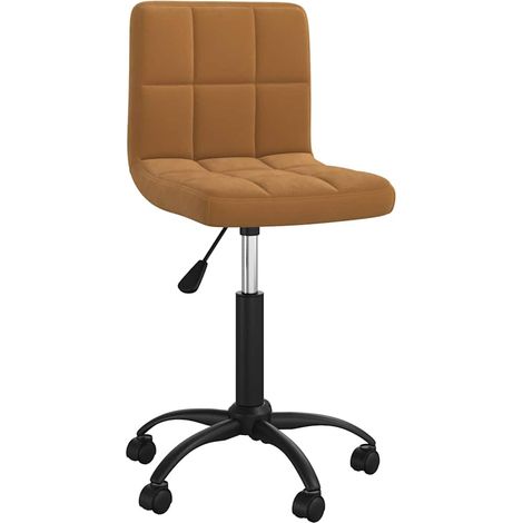 Maison Exclusive - Bürostuhl Drehbar Braun Samt (1/5)