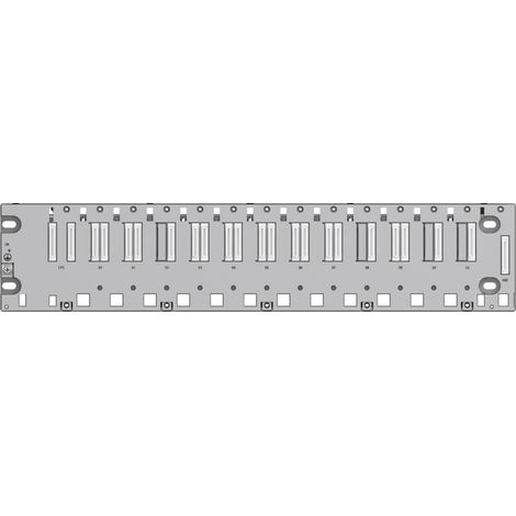 Rack 12 positions Ethernet + bus X pour M580 - BMEXBP1200 (1/2)