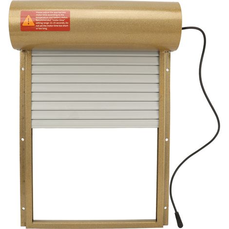 Poulailler Porte Automatique avec Minuterie, Batterie, Écran LED, Ouverture pour Ferme, Doré (1/5)