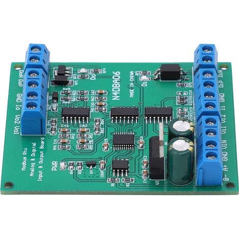 Module Convertisseur Analogique Numérique RS485 8 Canaux ADC DAC N4DBA06 Carte E/S Alimentation 12V (1/5)