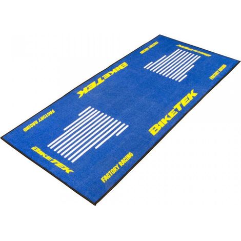 Tapis environnemental Biketek Garage Mat bleu jaune blanc pour (1/2)
