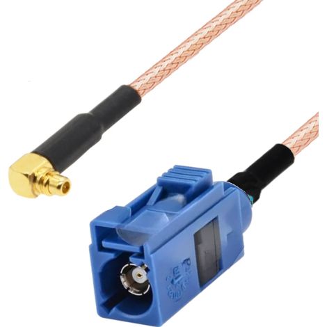 Cavo di collegamento MMCX RA / presa Fakra C RG316 25 cm