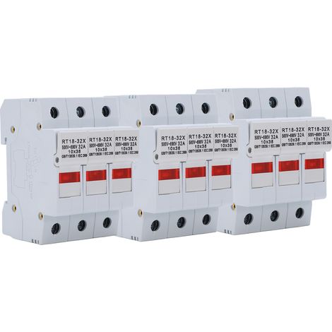 Support de fusible miniature sur rail RT18‑32X avec indicateur LED, accessoire électrique 32 A 500‑690 V3P (1/5)