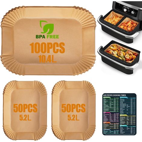 Lot de 200 Papiers Cuisson pour Air Fryer Ninja 10,4L (1/5)