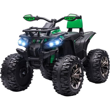 Quad eléctrico para niños, quad infantil con función avance, marcha atrás, reproductor de música MP3, vehículo infantil con faro