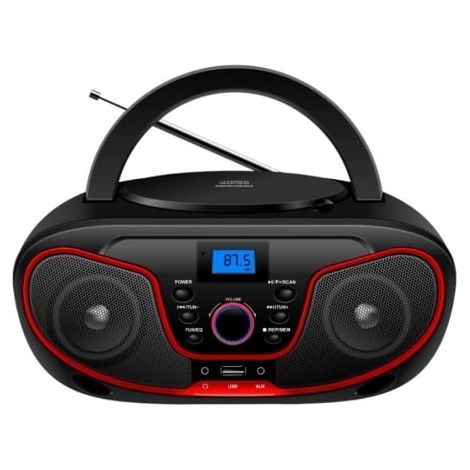 Radio cd daewoo bluetooth/usb/ecualizador rojo