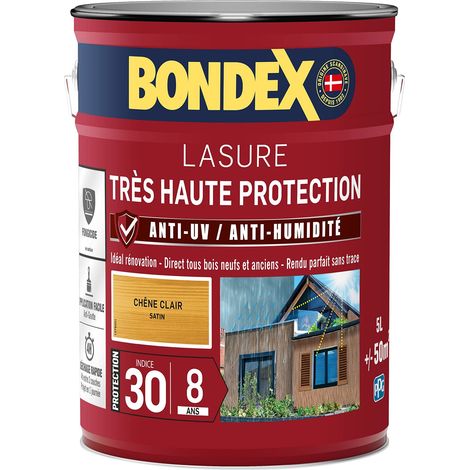 Bondex lasur para madera exterior roble claro 5 litros satinado