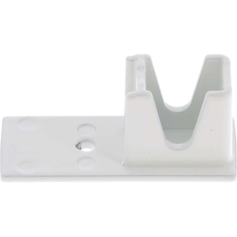 Cyclingcolors – Embout de coulisse arrêt bas volet roulant aluminium laqué blanc – Dimensions 53x22mm – Installation en applique – Support rénovation (1/4)