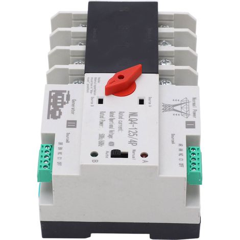4P Dual-Power-Umschalter, hochtemperaturbeständig, AC 400 V, 100 A (1/5)