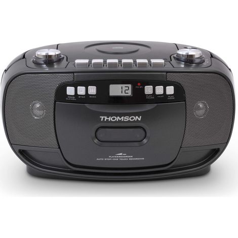 Reproductor de CD y casete portátil Thomson RK200CD con radio FM y AM