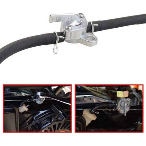 Rubinetto carburante universale, interruttore benzina, valvola carburante, rubinetto benzina per generatore, serbatoi carburante per motori a benzina (1/4)